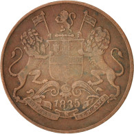 Monnaie, INDIA-BRITISH, 1/4 Anna, 1835, TB+, Cuivre, KM:446.2 - Kolonien