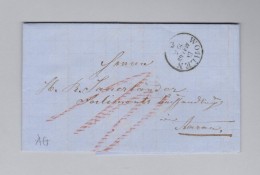 Heimat Schweiz AG WOHLEN 1862-05-15 Faltbrief Ohne Marken Nach Aarau - Brieven En Documenten