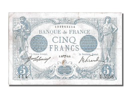 Billet, France, 5 Francs, 5 F 1912-1917 ''Bleu'', 1915, 1915-04-22, TTB+ - 5 F 1912-1917 ''Bleu''