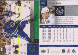 Carte De Collection Hockey Trading Card DANIEL SEDIN - 2000 A 2009 CANADA  - CANUCKS VANCOUVER - 1990-1999