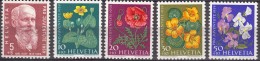 Switzerland Pro Juventute Flowers 1959 Mi#687-691 Mint Never Hinged - Ongebruikt