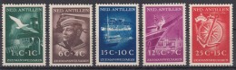 Netherland Antilles 1952 Mi#34-38 Mint Hinged - Curacao, Netherlands Antilles, Aruba