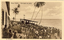 S. THOMÉ, SÃO TOMÉ, Roça Cadão, Serviçaes Na Praia, 2 Scans - Sao Tome And Principe