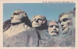 South Dakota Black Hills Mount Rushmore Memorial Curteich - Mount Rushmore