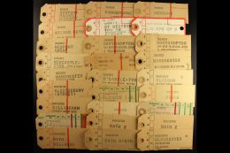 TPO MAIL BAG LABELS. An Unusual Circa 1970's Group Of Approx 90 Cardboard Mail Bag Tags With The Origin And... - Andere & Zonder Classificatie