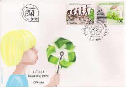 2016 Serbien FDC  Europa " Think Green " - 2016