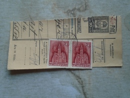 D138816 Hungary  Parcel Post Receipt 1939 - Pacchi Postali