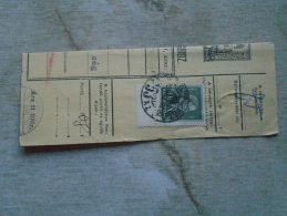 D138827 Hungary  Parcel Post Receipt 1939  SZEREMLE - Pacchi Postali
