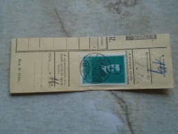 D138829 Hungary  Parcel Post Receipt 1939  -HORTHY  Stamp -   SZEREMLE - Pacchi Postali