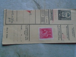 D138859  Hungary  Parcel Post Receipt 1940 - Pacchi Postali