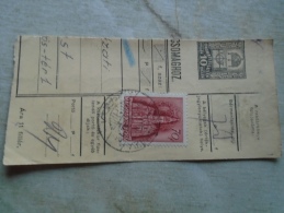 D138860  Hungary  Parcel Post Receipt 1939 - Pacchi Postali