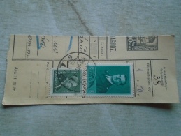 D138869  Hungary  Parcel Post Receipt 1939  Stamp  HORTHY    - TÓVÁROS - Pacchi Postali