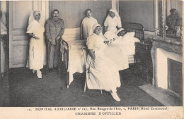 75-PARIS- HOPITAL AUXILIAIRE , RUE ROUGET DE L´ISLE, CHAMBRE D'OFFICIER - Santé, Hôpitaux