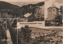 Oberweißbach Cursdorf - S/w Mehrbildkarte 1 - Oberweissbach