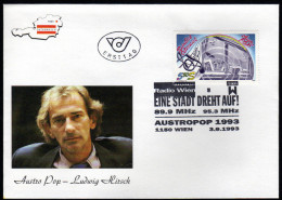 ÖSTERREICH 1993 - Ludwig HIRSCH / Austro Pop Legende - Sonderstempel FDC - Sänger