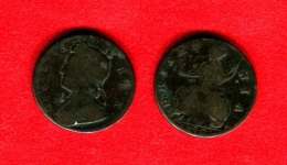 GRANDE BRETAGNE - GREAT BRITAIN - GEORGE II -1/2 -  HALF PENNY 1739 - Other & Unclassified