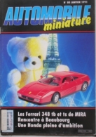 AUTOMOBILE MINIATURE - N.80 - JANVIER 1991 - FERRARI 348 TB/TS 1/24 MIRA - France