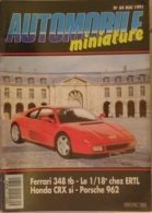 AUTOMOBILE MINIATURE - N.84 - MAI 1991 - MERCEDES BENZ 500 SL 1/18 REVELL - Frankreich