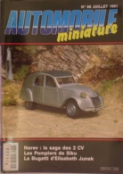 AUTOMOBILE MINIATURE - N.86 - JUILLET 1991 - CITROEN 2CV NOREV - France