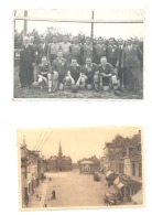 LESSINES - CP De La Grand Place Et Photo Carte De L´ Etoile Sportive Lesnoise Au Tournoi De Football De Bioul En 1950 - Lessen