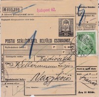 Beigleitkarten Für Paket / Bulletin D´expédition Pour Paquet, 1 Pengö - Parcel Post