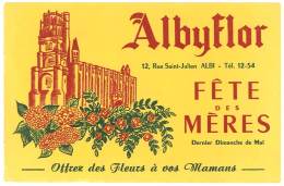 Buvard Albyflor, Fête Des Mères, Albi - A