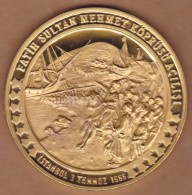 AC - OPENING OF MEHMED THE CONQUEROR BRIDGE GOLD PLATED MEDAL MEDALLION 1988 - Professionnels / De Société