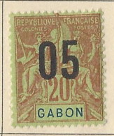 Gabon - 1912 - Nuovo/new MH - Allegorie - Mi N. 75 - Neufs