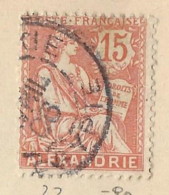 Territori Francesi - Alexandrie - 1903 - Usato/used - Allegorie - Mi N. 22 - Usados