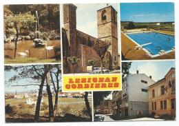 CP LEZIGNAN CORBIERES, JARDINS PUBLICS, EGLISE ST FELIX, PISCINE MUNICIPALE, VUE GENERALE, HOTEL DE VILLE, AUDE 11 - Altri & Non Classificati