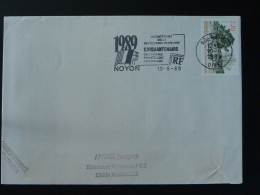 60 Oise Noyon Revolution Francaise 1989 - Flamme Sur Lettre Postmark On Cover - Revolución Francesa