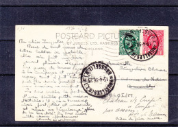Grande Bretagne - Carte Postale De 1936 - Oblitération Rito.... - Expédié Vers La Belgique - Bruxelles - Covers & Documents