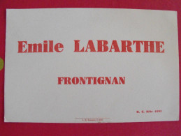 Buvard Emile Labarthe. Frontignan. Sète. Vers 1950. - L