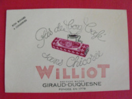 Buvard Chicorée Williot Giraud Duquesne. Vers 1950 - Kaffee & Tee