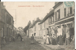 CPA - Faremoutiers - Rue Des Moutiers - Très Animée - Devanture - Faremoutiers