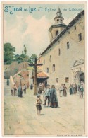 CIBOURE - L'Eglise - Carte Publicitaire, Editeur Sirven - Ciboure