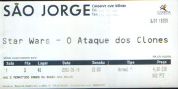 Portugal - Cinema - Ticket To The Premiere Of The Film - Star Wars - Attack Of The Clones, 2002 Lisboa - Cinema & Teatro