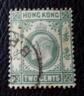 OLD HONG KONG EDV II 2C CENT MULTI-CROWN USED RARE MP OVER 26 EURO - Usados