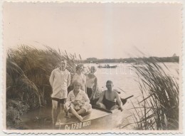 Cca 1930 Vízparti Pihenés, Fotó, 8x12cm - Sonstige & Ohne Zuordnung