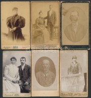 Cca 1880-1900 Vegyes Portrék, Keményhátú Kabinetfotók KülönbözÅ‘... - Sonstige & Ohne Zuordnung