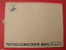 Buvard Papeterie Clément Chupin. Nantes. Vers 1950 - Papierwaren