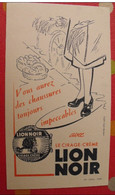Buvard Lion Noir Cirage Crème Chaussures. Vers 1950 - Chaussures