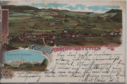 Gruss Aus Grosshöchstetten - Totalansicht - Aussicht Auf Die Stockhornkette - Farbige Litho - Grosshöchstetten 