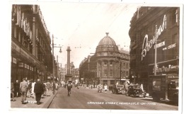 Grainger Street Newcastel On Tyne  - Stamped - Newcastle-upon-Tyne