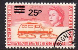 British Antarctic Territory BAT 1971 25p On 5/- Decimal Surcharge, Fine Used - Used Stamps