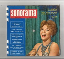 SONORAMA 17 DE MARS 1960 COUVERTURE LINE RENAUD (6 DISQUES 45 TOURS SOUPLES) - Ediciones De Colección