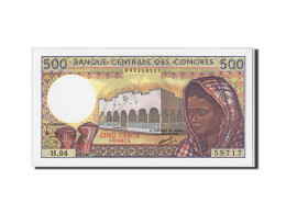 Billet, Comoros, 500 Francs, Undated (1986- ), KM:10a, NEUF - Comores