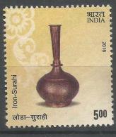 Indian Metal Crafts, Iron Surahi 2016, Mint, MNH Stamp,As Per Scan - Covers & Documents