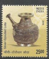 Indian Metal Crafts,Silver Spouted Lota 2016, India, Mint, MNH Stamp,As Per Scan - Covers & Documents