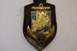 Insigne   2° Régiment D’Infanterie De Marine, 2 Pièces. Delsart G433 2 RIM - Marine